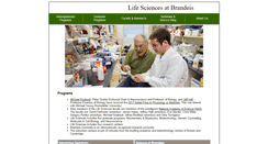 Desktop Screenshot of bio.brandeis.edu