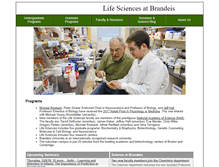 Tablet Screenshot of bio.brandeis.edu
