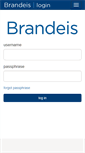 Mobile Screenshot of login.brandeis.edu