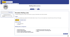 Desktop Screenshot of lists.brandeis.edu